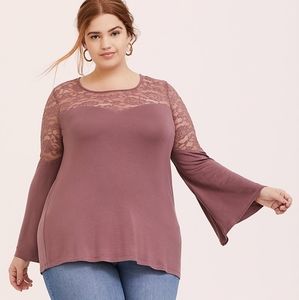 Super soft bell sleeve shirt